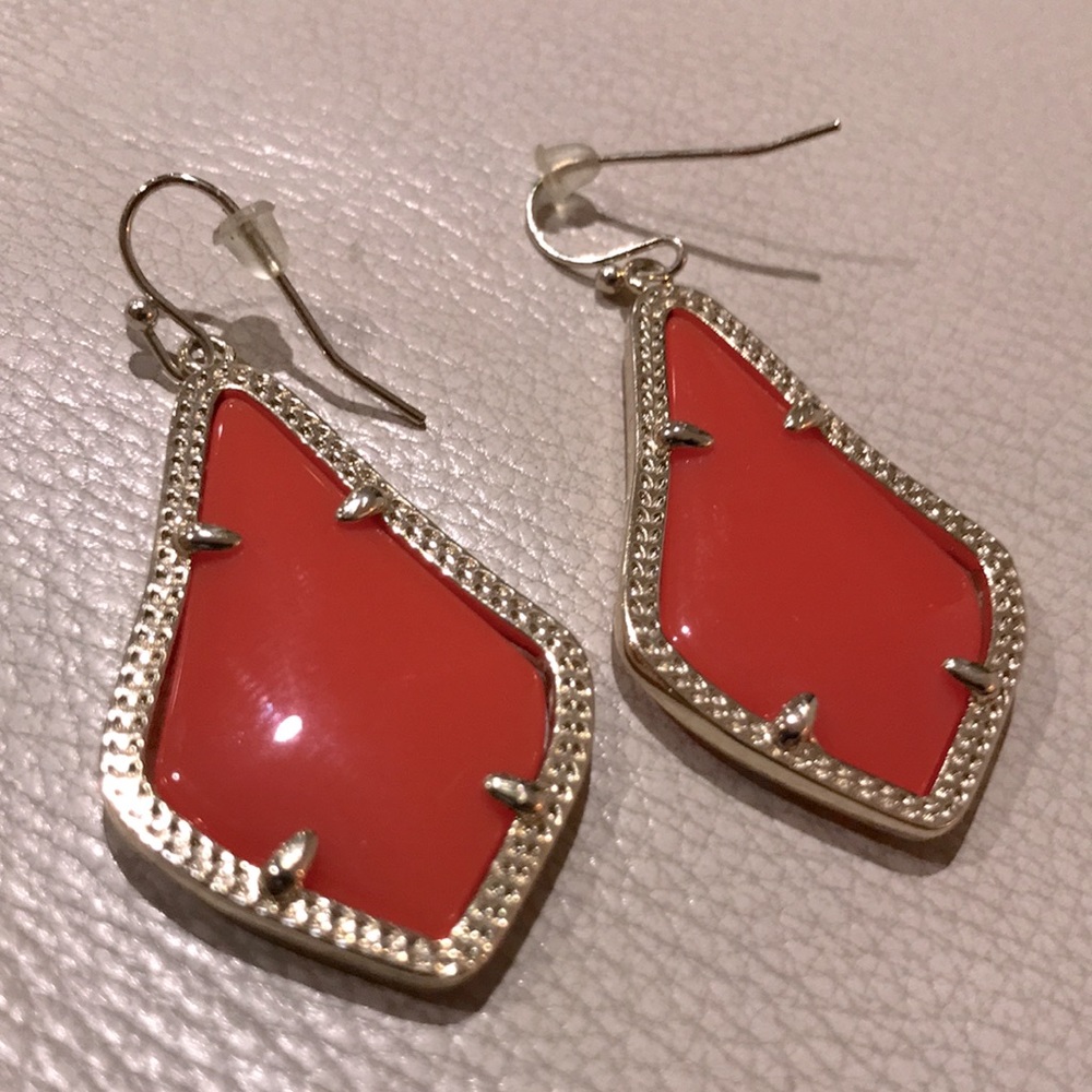 Like new Kendra Scott Orange Gold Earrings